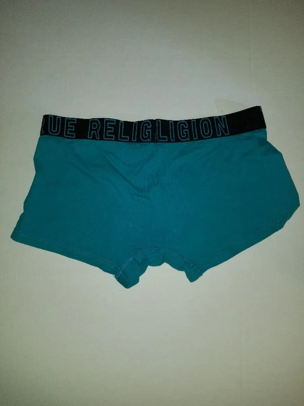 True Religion Teal Boxer Briefs with Branded Waistband Large